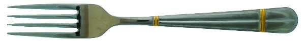 Golden Carmel (Stainless, Gold Accent) Fork