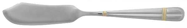 Golden Carmel (Stainless, Gold Accent) Flat Handle Master Butter Knife