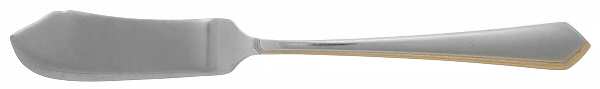 Golden Fascination (Stainless, Gold Accent) Flat Handle Master Butter Knife