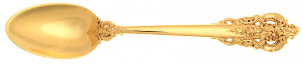 Golden Grande Barogue (Sterling, Gold Vermeil) Demitasse Spoon