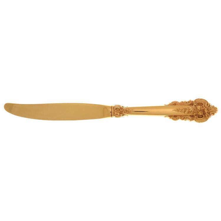 Golden Grande Barogue (Sterling, Gold Vermeil) Modern Hollow Knife