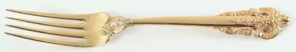 Golden Grande Barogue (Sterling, Gold Vermeil) Fork