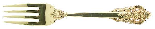 Golden Grande Barogue (Sterling, Gold Vermeil) Individual Salad Fork