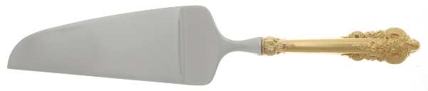 Golden Grande Barogue (Sterling, Gold Vermeil) Pie & Cake Server with Stainless Blade