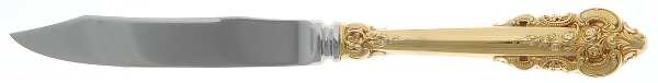Golden Grande Barogue (Sterling, Gold Vermeil) Individual Fruit Knife with Stainless Blade