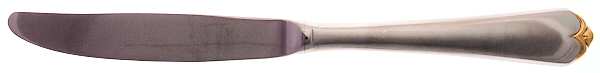 Golden Lotus (Stainless, Gold Accent Modern Hollow Knife