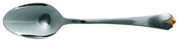 Golden Lotus (Stainless, Gold Accent Place/Oval Soup Spoon