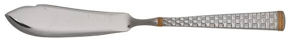 Golden Monterey (Stainless, Gold Accent) Flat Handle Master Butter Knife