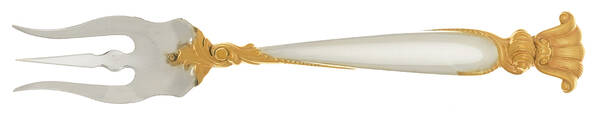 Golden Romance of The Sea (Sterling, Gold Accent) Oyster Fork HC