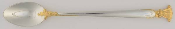 Golden Romance of The Sea (Sterling, Gold Accent) Iced Tea Spoon