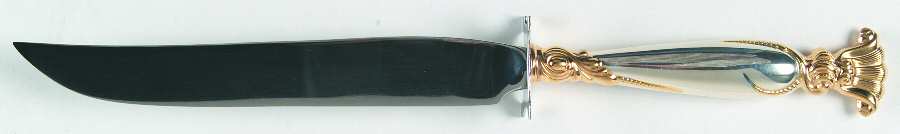 Golden Romance of The Sea (Sterling, Gold Accent) Small Steak Carving Knife with Stainless Blade