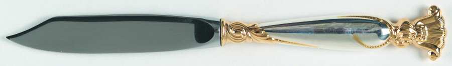 Golden Romance of The Sea (Sterling, Gold Accent) Individual Fruit Knife with Stainless Blade