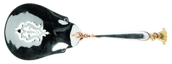 Golden Romance of The Sea (Sterling, Gold Accent) Tomato Server, Solid Piece by Wallace Silver