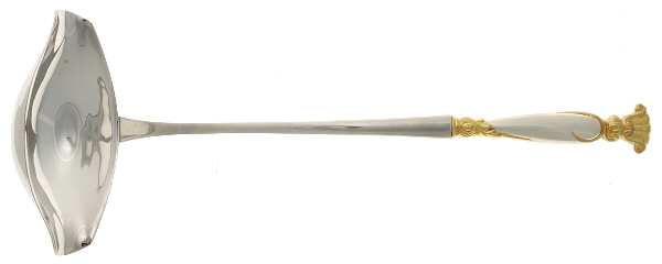Golden Romance of The Sea (Sterling, Gold Accent) Punch Ladle with Stainless Bowl