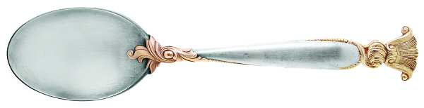Golden Romance of The Sea (Sterling, Gold Accent) Tablespoon (Serving Spoon) by Wallace Silver