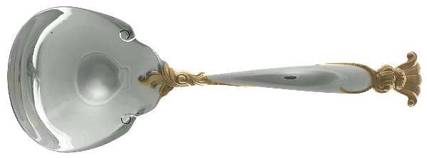 Golden Romance of The Sea (Sterling, Gold Accent) Solid Gravy Ladle