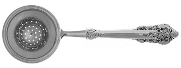 Grande Baroque (Sterling, 1941) Tea Strainer Overcup Serving-Stainless Bowl HC