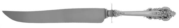 Grande Baroque (Sterling, 1941) Large Stainless Blade Roast Carving Knife