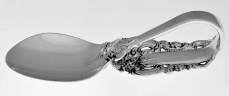 Grande Baroque (Sterling, 1941) Baby Spoon with Curved Handle HC