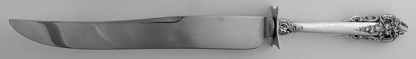 Grande Baroque (Sterling, 1941) Large Stainless Blade Roast Carving Knife