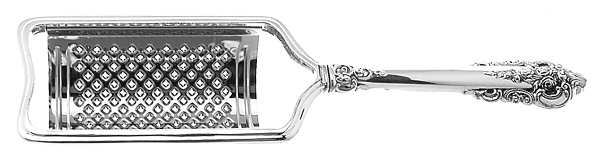 Grande Baroque (Sterling, 1941) Cheese Grater with Hollow Handle, Stainless Grater