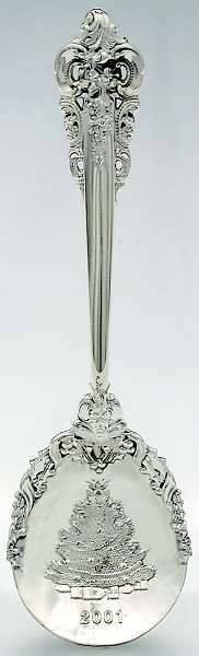 Grande Baroque (Sterling, 1941) 2001 Christmas Tree Sugar Spoon