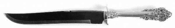 Grande Baroque (Sterling, 1941) Large Stainless Blade Roast Carving Knife