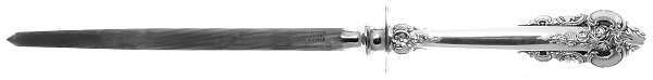 Grande Baroque (Sterling, 1941) Large Roast Steel Rod Knife Sharpener