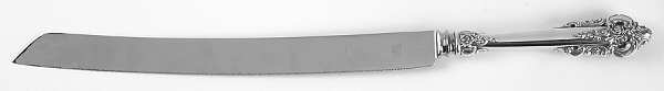 Grande Baroque (Sterling, 1941) Wedding Cake Knife with Stainless Blade Oversize