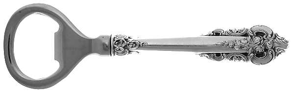 Grande Baroque (Sterling, 1941) Bottle Opener with Stainless Bowl