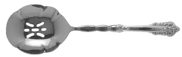 Grande Baroque (Sterling, 1941) Oversize Pierced Stainless Casserole Spoon