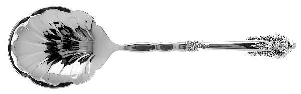 Grande Baroque (Sterling, 1941) Oversize Casserole Spoon with Stainless Shell Bowl