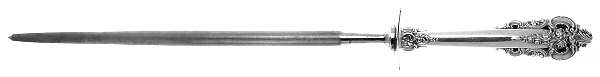 Grande Baroque (Sterling, 1941) Large Steel Rod Knife Sharpener