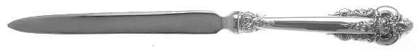 Grande Baroque (Sterling, 1941) Letter Opener with Stainless Blade