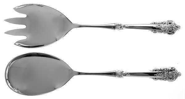 Grande Baroque (Sterling, 1941) 2 Pc Salad Set with Stainless Bowl
