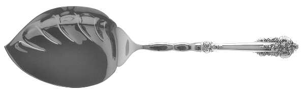 Grande Baroque (Sterling, 1941) Oversize Stainless Tomato/Cranberry Server