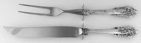 Grande Baroque (Sterling, 1941) Small Stainless Blade 2-Piece Steak Carving Set
