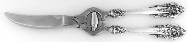 Grande Baroque (Sterling, 1941) Poultry Shears with Stainless Blades