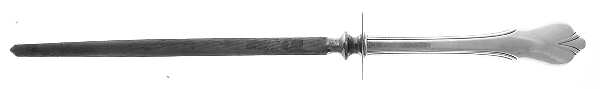 Grand Colonial (Sterling, 1942, No Monos) Large Knife Sharpener-Steel Rod w/Sterling Guard