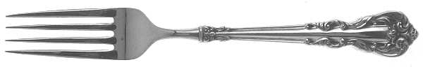 Grande Venetian (Sterling, 1976) Hollow Handle Fork