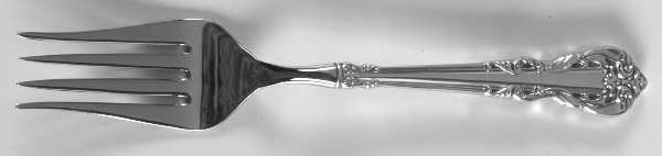 Grande Venetian (Sterling, 1976) Cold Meat Serving Fork Hollow Handle