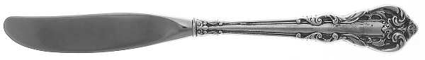 Grande Venetian (Sterling, 1976) Modern Hollow Butter Spreader (Stainless)