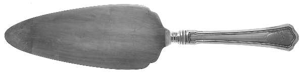 Hamilton (Sterling, 1911, No Monograms) Pie Server with Silverplate Blade