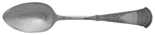 Hawthorn (Sterling, 1870) Monogrammed Oval Dessert/Soup Spoon