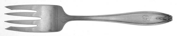 Hostess (Silverplate, 1920) Monogram Individual Salad Fork