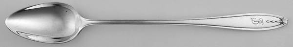 Hostess (Silverplate, 1920) Monogram Iced Tea Spoon