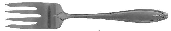 Hostess (Silverplate, 1920) Monogram Individual Salad Fork