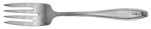 Hostess (Silverplate, 1920) Small Solid Cold Meat Serving Fork