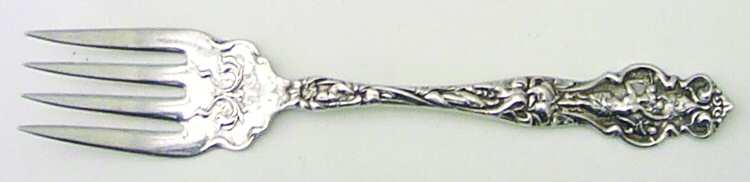 Irian (Sterling, 1902, No Monograms) Small Solid Cold Meat Serving Fork