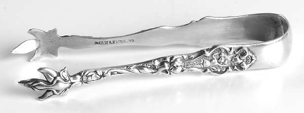Irian (Sterling, 1902, No Monograms) Bon Bon Tongs